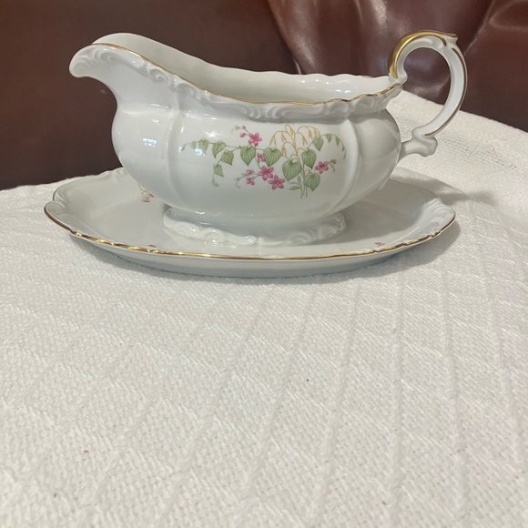 Vintage Edelstein Bavarian Maria Theresia Bianca Pattern 80 yr Anvsry Gravy Bowl - Picture 5 of 14